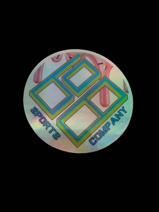 608 Sports Co. Sticker- Holographic Ice Cream Drip